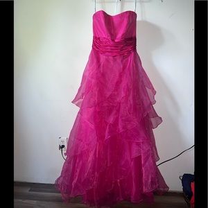 David’s Bridal Begonia Tiered Organza Dress